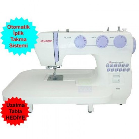 Janome 3022 Dikiş Makinesi (Uzatma Tabla Hediyeli)