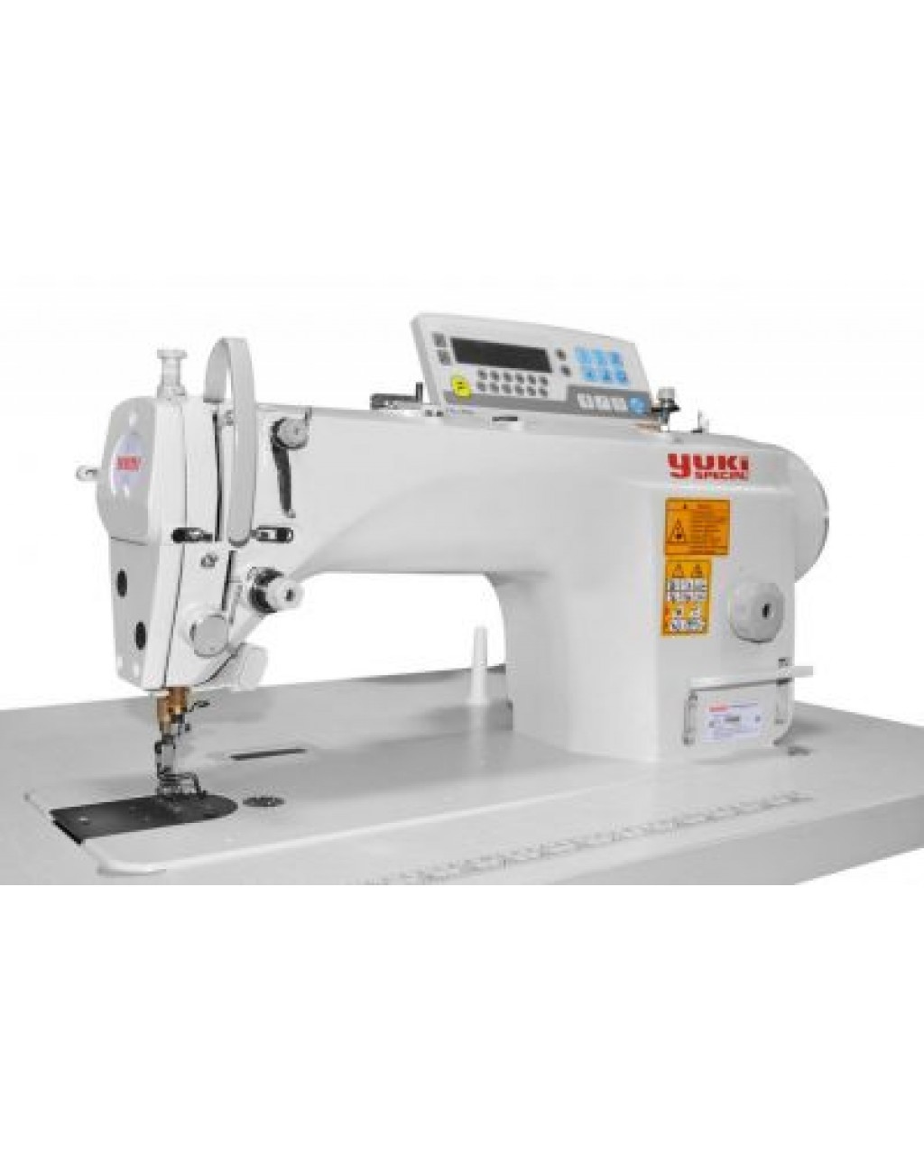 Yuki YK-9870HD-4 İplik Kes. Mikro Yağ. Direct Drive Tek İğ. Kilit Dikiş Üstten Panelli (Kalın Mat. İçin )