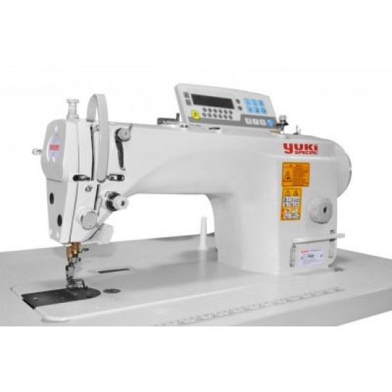 Yuki YK-9870DE-4 İplik Kes. Mikro Yağ. Direct Drive Tek İğ. Kilit Dikiş Üstten Panelli (Orta Mat. İçin )