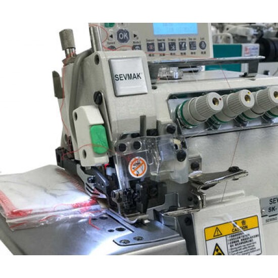 Sevmak SK-5214EX-04UBT 4 İplik Tam Otomatik Akıllı İplik Kesicili Overlok Makinası