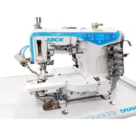 Yuki Jack JK-K5-UTL-35ACX356-K Soldan Bıçaklı Regulalı İplik Kesicili Havalı Reçme Makinası