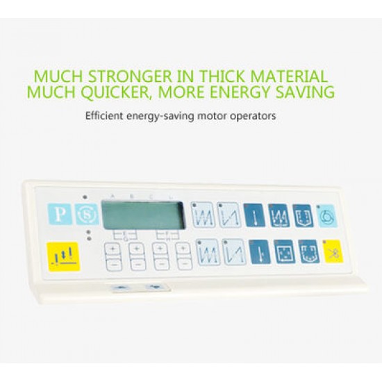 HMC WR595 Düz Makina Full Otomatik Servo Motor - İp Kesme, Ayak Kaldırma Çıkışlı, Panelli, İğne Pozisyonlu