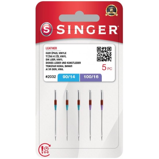 Singer Dikiş Makinesi Deri İğnesi (5Lİ)