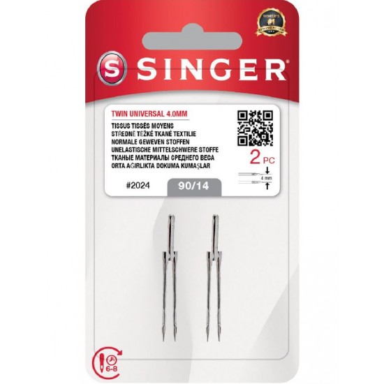 Singer Çift İğne 4mm ( 90/14)