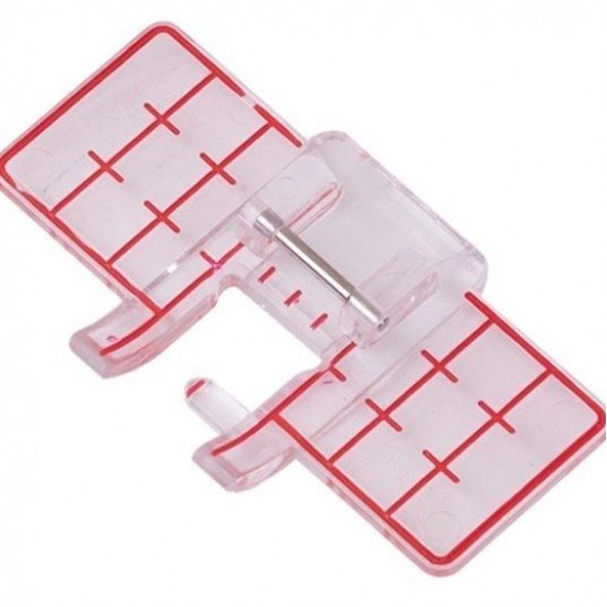 Pfaff Çok Çizgili Dekoratif Dikiş Ayağı Şeffaf 9mm